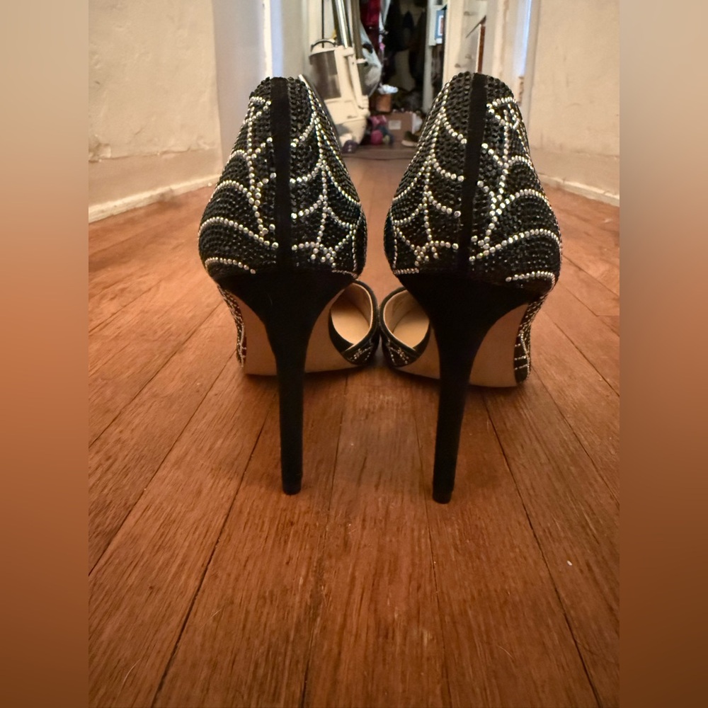 INC Kenjay D’orsay Rhinestone Spiderweb pumps US 8 - Picture 4 of 7